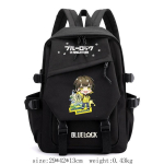 Anime &uuml;mbrus Sinine vangla koolikott Jaapani retro seljakott P&otilde;hikooli keskkooli seljakott black