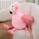 Roosa Flamingo Pruun Elevandi Seljakott Pehmem&auml;ng Cartoon Loomad T&auml;idisega Pehme Kott Kodu Kaunistus Laste Kingitus pink