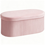 Panipaiguga taburet Kokkupandav panipaiguga pink 72 L 76x38x35 cm Sametiga polsterdatud panipaigukirst Roosa 76 x 38 x 35 cm roosa