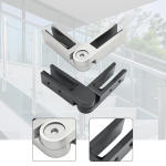 Roostevabast terasest k&auml;sipuu klaas-klaas klamber reguleeritava nurga tugi treppidele, piiretele, r&otilde;dudele Brushed Finish