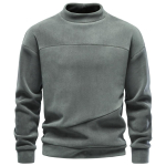 AIOPESON Meeste pullover sviiter k&otilde;rge kaelusega &uuml;hev&auml;rviline &uuml;he taskuga s&uuml;gis talv vabaaja soe lai l&otilde;ige pikkade varrukatega pealmine riietus XXL gray