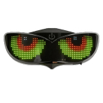 LED Kuradisilmaga Hoiatustuli Kiiver &Ouml;iseks S&otilde;iduks - Ohutuskiiver Mootorratastele v&otilde;i Jalgratastele B3【Smart LED Tail Light】 black