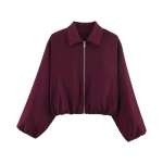 Naiste V&auml;rviline Moodne Varrukas Pikkade Varrukatega T&otilde;mblukuga Vabaaja Top Jakk Jakk S black