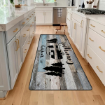 &Otilde;nnelik telkimine RV tr&uuml;kitud pikk triipvaip, libisemiskindel ja pestav p&otilde;randamatt, k&ouml;&ouml;k, telkimisplats, talumaja stiilis sisustus 60x220cm 24x87inch