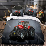 Poiste Traktoritr&uuml;kiga Voodipesukomplekt Meeste Ehitusautode Mustriga Tekikate Lastele Rasketehnika S&otilde;idukid Tekikate 140*200cm/55x79in Single/Twin 3pcs