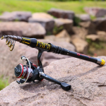 Mini-teleskoop-reisiketrav ketramisrull Sobilik mageveep&uuml;&uuml;giks bassiforelli jaoks 1.8m Rod & reel