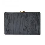 Uued moeaksessuaarid Naiste k&auml;ekott Luksuslik k&auml;ekott Disainer &Ouml;&ouml; Solid Elegantne &Otilde;htus&ouml;&ouml;gikotid Must Naine Clutch Rahakott must