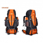 Kuum suur 85L v&auml;liseljakott Unisex Travel Mitmeotstarbeline ronimine Matkamine suure mahutavusega matkakott oranž