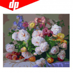 Lilledega teemanttikandid 5D DIY Teemantmaal Ristpistes Pilt T&auml;is&uuml;mmargune teemant 20X30