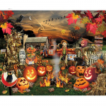 5D DIY teemantmaal Halloweeni k&otilde;rvitsa tikand mosaiik ristpistes kividekoratsioon 20X30CM