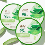 The Face Shop Jeju Aloe 95% v&auml;rske rahustav geel 300 ml (3 valikut) #3PCS green