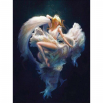 DIY Crystal Full 5D Plastic Teemantmaali Ristpistes Kit Art Mosaiic Round Drill Rhinestone 20X30CM