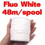 48m/pool 2mm &otilde;hukese kilega elastne toru krevettide Nymph Fly Skin kalastusseadme varrukas Sabiki k&auml;rbse sidumismaterjal Fluo Pink