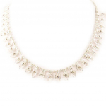 Les Tr&eacute;sors De Lily [D0628] - Collier Cr&eacute;ateur 'Cinderella' Blanc valge