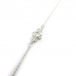 Les Tr&eacute;sors De Lily [M6729] - Bracelet argent 'Fatma' blanc h&otilde;be