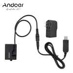 ACK-E10 5 V USB t&uuml;hipatarei alalisvooluliides (asendus LP-E10 jaoks) koos toiteadapteriga EU Plug must
