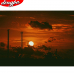 5D Teemantmaali Ristpistekomplekt Teemanttikandid Mosaiik Salap&auml;rane mustriga pilt 20X30CM