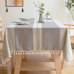 Triibuline k&ouml;&ouml;gilaudlina Minimalistlik laudlina Ristk&uuml;likukujulised laudlinad s&ouml;&ouml;gilaua kate 110*170cm gray