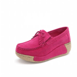 Suvised naiste vabaajajalatsid Seemisnahast Slip-On Flats Platform Loafers 38 virsik