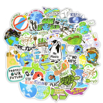 50 TK Kaitse Maa Loovad Multifilmikleebised Esteetiline Kingitus Maailma Keskkonnap&auml;ev Anime Veekindlad Kleebised S&uuml;learvutile
