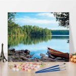 Kodukaunistuse maalimine numbrite j&auml;rgi L&otilde;uendimaal K&auml;sitsi maalitud DIY digitaalne &otilde;limaal Dekompressioon 40x50cm no frame