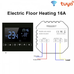 Termostaat TuYa Smart WiFi termostaat vee/elektri p&otilde;randak&uuml;te vee/gaasikatel temperatuuri regulaator wifi electric heating valge