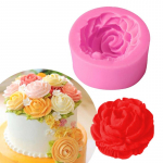 1 tk roosilillede silikoonvormi koogikujundus Sugarcraft ja &scaron;okolaadiseep, savivorm