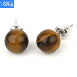 Creative Cute Peas Natural Crystal K&otilde;rvar&otilde;ngad Euroopa ja Ameerika Lihtsad K&otilde;rvar&otilde;ngad Naiste Algsed nipsasjakesed K&otilde;rvar&otilde;ngad tiger eye