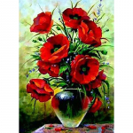 Uus 5D DIY Teemantmaaling Lillede Teemanttikandid Maastiku Ristpistes T&auml;isringi puur K&auml;sit&ouml;&ouml; kunst Kodukaunistuse kingitus Full Round 15x20CM