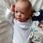 3D-marmorist tekstuuriga nahk N&auml;htavad veenid Pehme silikoon Reborn Baby Boy Doll M&auml;nguasi T&uuml;drukule 45 CM riidest kehakunst Bebe Boneca m&auml;ngumaja 47cm 3D-paint SKin Doll