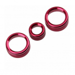 3 tk stereopalsami nupu dekoratiivne ring auto sisekujundus BMW 1234 seeria jaoks punane