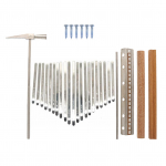 21-tooniline Kalimba klahvikomplekt koos h&auml;&auml;lestusvasaraga 21-tooniline s&otilde;rmklaver P&ouml;ial klaverim&auml;ng terasest h&otilde;be