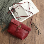 Johnature ehtsast nahast mini Crossbody kotid naistele Vintage naturaalsest pehmest veisenahast &uuml;hev&auml;rvilised mitmek&uuml;lgsed lihtsad &otilde;lakotid burgundiapunane