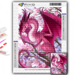 5D teemantmaaling Euroopa draakon DIY teemanttikandid rhinestone kodukaunistus Full Round 20X30CM