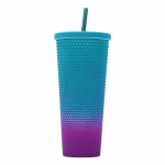 710ML/24OZ suure mahutavusega veetass, t&auml;ielikult naastrehviga matt trummel, korduvkasutatav plasttops koos laia avanemisega lekkekindla kaanega k&otilde;rs