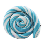 Les Tr&eacute;sors De Lily [R2777] - K&auml;sitsi valmistatud pross 'Lollipops' t&uuml;rkiisvalge - 25x20 mm t&uuml;rkiissinine