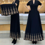 Must hall punane lilleline kootud pikkade plisseeritud naiste naiste seelikud riided kevadtalv s&uuml;gis vintage k&otilde;rge v&ouml;&ouml;kohaga 3XL