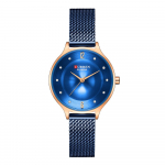 CURREN uus naiste k&auml;ekell vabaaja Milano v&otilde;rkrihmaga kvartskell Creative Color Watch &otilde;huke k&auml;ekell sinine