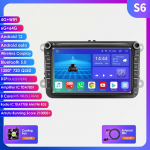 Autoraadio Hizpo 8 tolli Android AutoRadio jaoks Volkswagen VW Passat B6 B7 CC Tiguan Touran Golf Polo Skoda Seat Carplay Multimeedia GPS 2din Audio Video S6 8Core 6GB 64GB