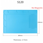 ESD Phone Computer Repair Mat Heat Insulation Working mat Soldering Station Iron Magnetic Heat-resistant BGA Insulator S-120