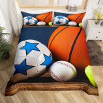 3D jalgpalli voodipesukomplekt Spordi tekikott padjap&uuml;&uuml;r 2 v&otilde;i 3 osa AU140 * 210 Poistetoa kodukaunistus Baby 100x135cm