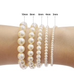 3/4/6/8/10 mm kvaliteetsed mitmev&auml;rvilised klaasp&auml;rlid lahtised helmed ehete kaunistamiseks DIY k&auml;ev&otilde;ru kaelakee k&otilde;rvar&otilde;nga valmistamine 6mm 69pcs