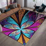 Moodne luksuslik v&auml;rviline sulgede vaipkate elutoa libisemiskindlad vaibad kohvilaua jaoks, esikusse, p&otilde;randamati sisekujundus 120cm x 160cm