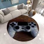 Mood elutoa vaip M&auml;ngija &uuml;mmargune vaip m&auml;ngukonsool Magamistoa vaibad poiste toolmatt Lapsed m&auml;ngivad 3D p&otilde;randapind Vaip sissep&auml;&auml;su uksematt Diameter 120cm