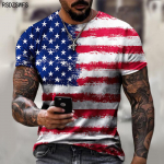 Mood USA liputriibud 3D prindiga Meeste s&auml;rk Suurem&otilde;&otilde;tmeline meeste T-s&auml;rk Suvine l&uuml;hikeste varrukatega hingav meeste r&otilde;ivad topid T-s&auml;rgid XS