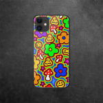 Smiley Face Pattern karastatud klaasist telefoni&uuml;mbris iPhone'ile Samsung Galaxy OnePlus Oppo Xiaomi Redmi Note SA 7 8 9 10 11 12 13 14 20 21 22 53 Pro Ultra iPhone 6 or 6S