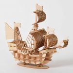 DIY purjelaev 3D puidust puslem&auml;ngukomplektid YHN
