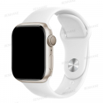 Silikoonrihm Apple Watchi rihma jaoks 45mm 44mm 40mm 41mm 42mm 38mm 49mm k&auml;ev&otilde;ru iwatch seeria 8 7 se 3 4 5 6 Ultra rihm 42 44 45 49 mm M-L valge