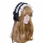 Lolita Ruffle Peapael Magus T&auml;he Tikandpits Lindi Lipsuga Juuksepael Klambritega Anime Neiu Cosplay must