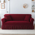 Four Seasons universaalne elastne &uuml;hev&auml;rviline 1/2/3/4 istme diivani kate koos k&auml;etugedega Tight Wrap k&otilde;ikeh&otilde;lmav Seersucker seelik 3-seater 190-230cm